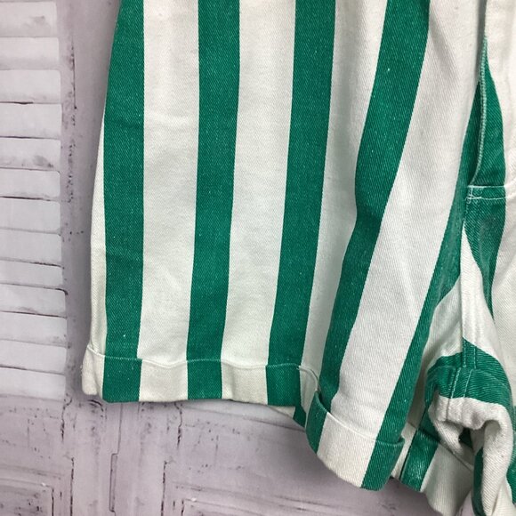 Vintage Copper Key Green Striped Shorts  11/12 - Picture 3 of 10